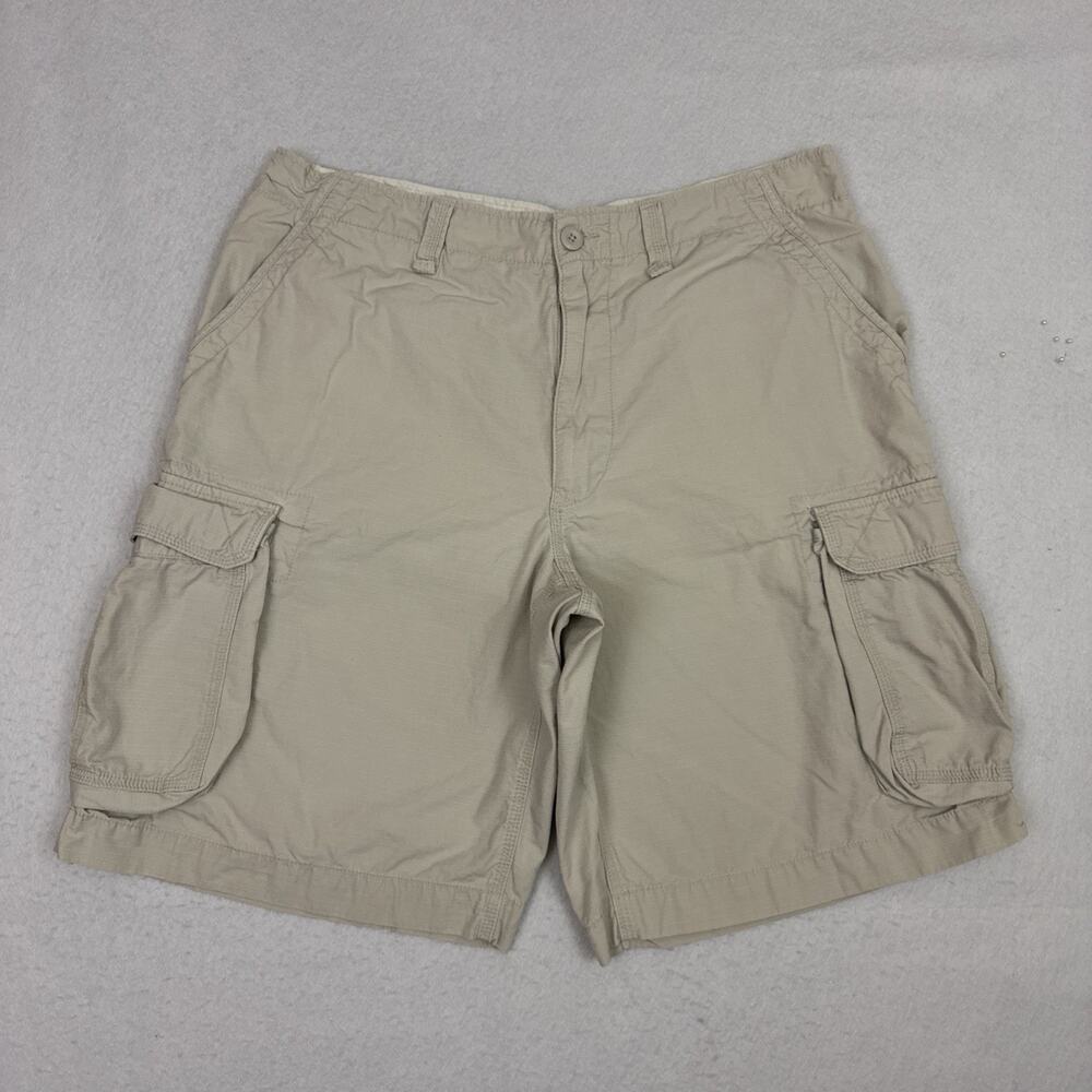 Polo Jeans Co Ralph Lauren Shorts Mens 40 Beige Cargo Ripstop Military Vintage